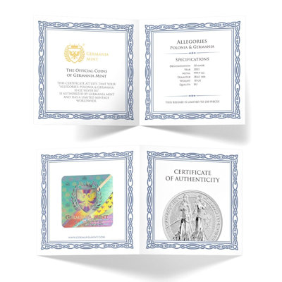 Germania Mint - 50 Mark Polonia & Germania 2022 - 10 Oz Silber