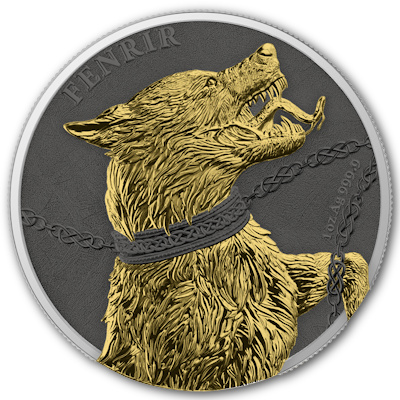 Germania Mint - 2*5 Mark Germania Beasts: Fenrir GEMINUS 2022 - 2*1 Oz Silber