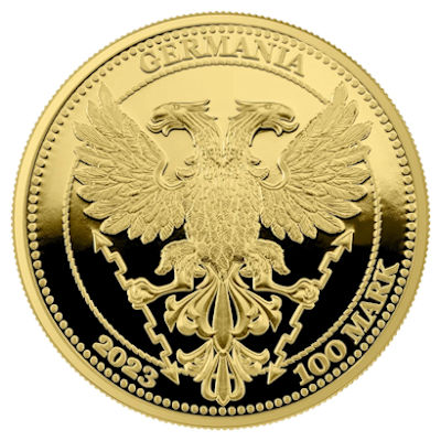 Germania Mint - 100 Mark Beech Leaf (Buchenblatt) 2023 - 1 Oz Gold PP
