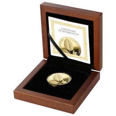 Germania Mint - 100 Mark Beech Leaf (Buchenblatt) 2023 - 1 Oz Gold PP