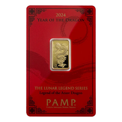 Goldbarren - PAMP Lunar Jahr des Drachen 2024 - 5g Gold