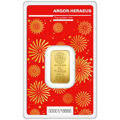 Goldbarren - Lunar Jahr des Drachen 2024 - 5g Gold