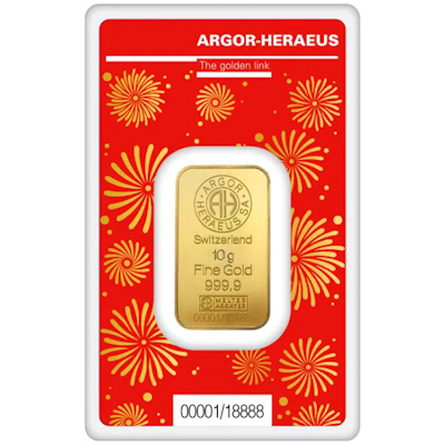 Goldbarren - Lunar Jahr des Drachen 2024 - 10g Gold