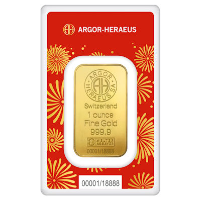 Goldbarren - Lunar Jahr der Schlange 2025 - 1 Oz Gold