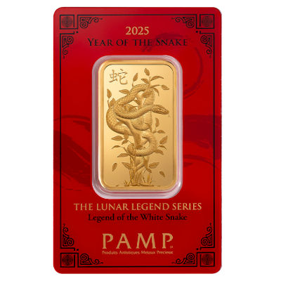Goldbarren - PAMP Lunar Jahr der Schlange 2025 - 1 Oz Gold
