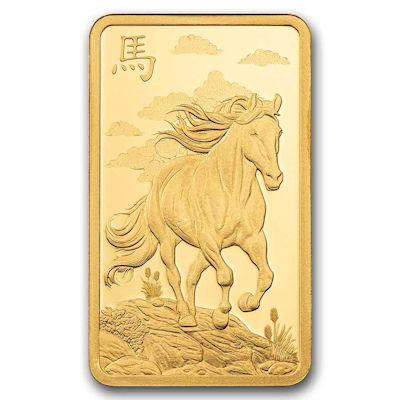 Goldbarren - PAMP Lunar Jahr des Pferdes 2026 Legend of the 1.000 Mile Horse - 5g Gold