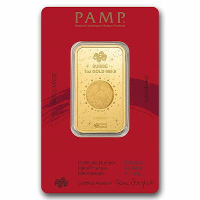 Goldbarren - PAMP Lunar Jahr des Pferdes 2026 Legend of the 1.000 Mile Horse - 1 Oz Gold