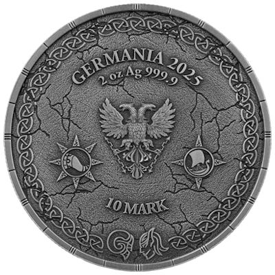 Germania Mint - 10 Mark Ragnarök: Loki & Heimdall 2025 - 2 Oz Silber HighRelief