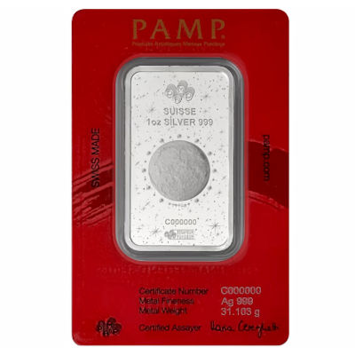 Silberbarren - PAMP Lunar Jahr des Pferdes 2026 Legend of the 1.000 Mile Horse - 1 Oz Silber