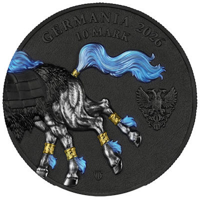 Germania Mint - 10 Mark Germania Beasts: Sleipnir 2026 - 2 Oz Silber Ultra Double High Relief