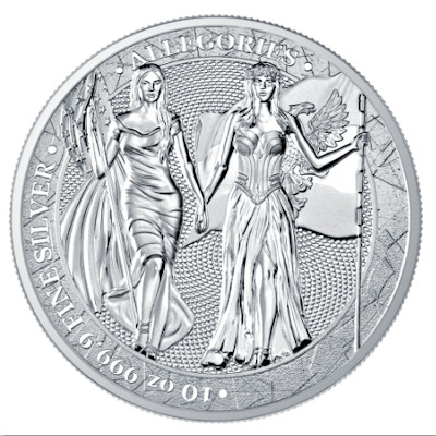 Germania Mint - 50 Mark Columbia & Germania 2019 - 10 Oz Silber