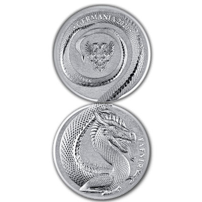 Germania Mint - 2*5 Mark Germania Beasts: Fafnir 2020 - 2*1 Oz Silber