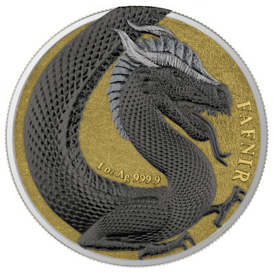 Germania Mint - 10 Mark Germania Beasts: Fafnir 2020 - 2*1 Oz Silber