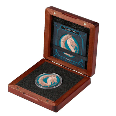 Germania Mint - 5 Mark Germania Beasts: Fafnir Space Blue Edition 2020 - 1 Oz Silber BOX